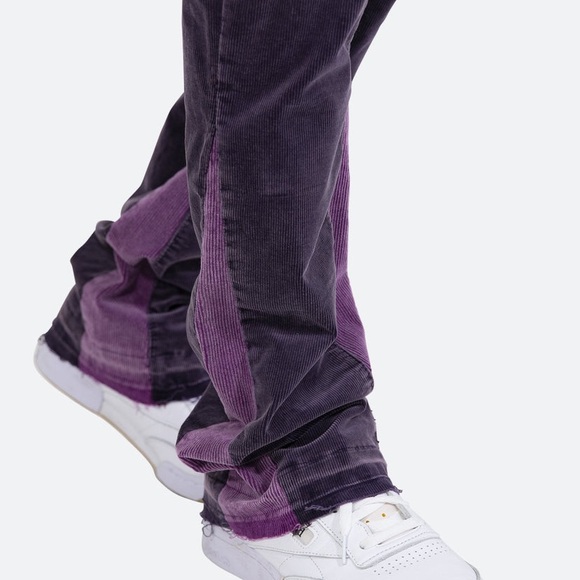 Men's MNMI B428 Purple Corduroy Pants - Picture 3 of 7